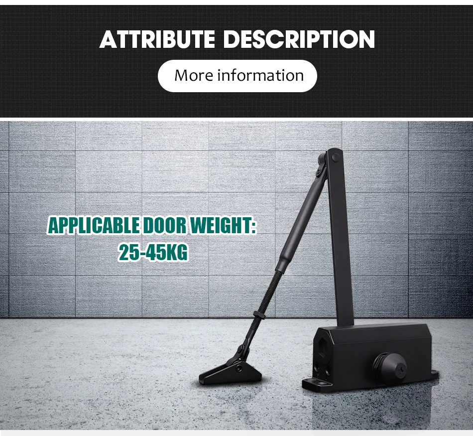 Black-Color-Easy-To-Install-Hydraulic-Buffer-Door-Closer,For-25kg-45kg-door,-positioning-protect-door-closer_15