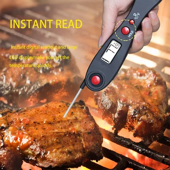 

Camping Thermometers Outdoor BBQ Digital Instant Read Meats Foldable Portable Barbecue Outdoor Camping Food Probe
