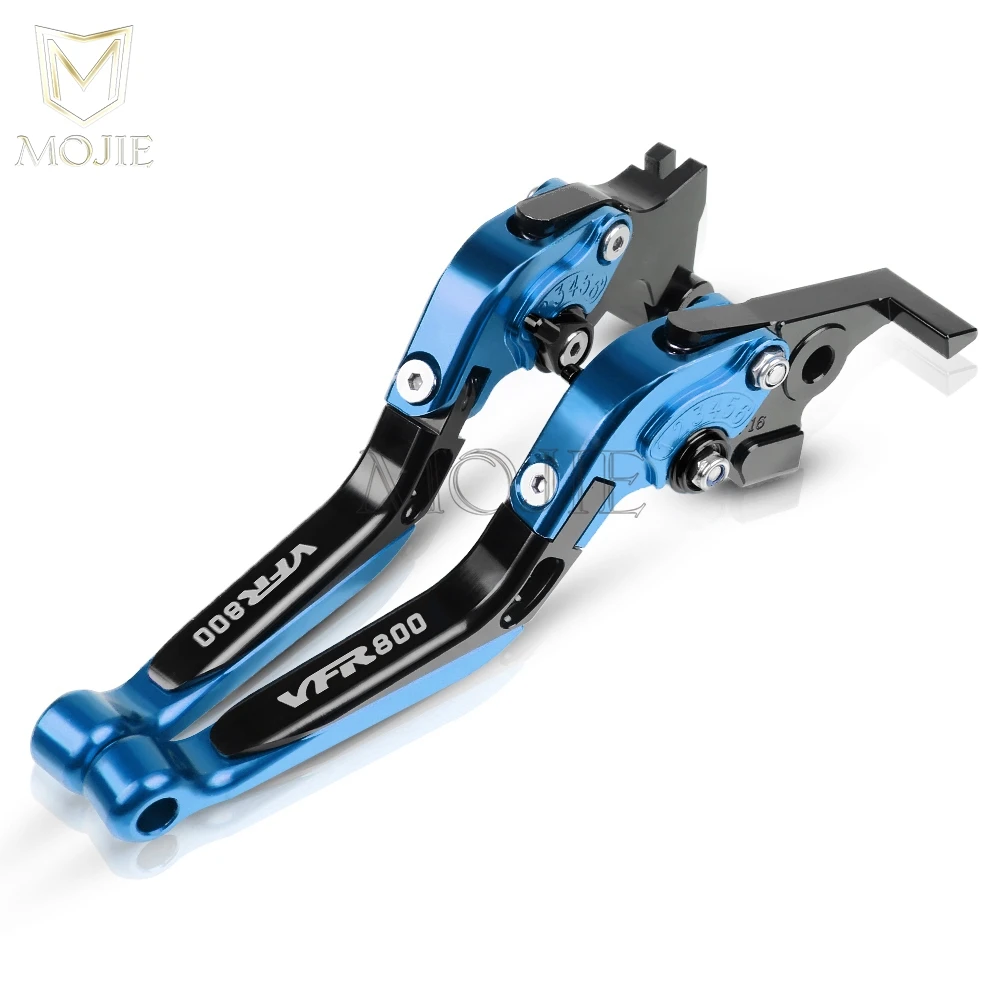 Мотоцикл VFR800 сцепные рычаги для Honda VFR 800 1998-2004 1999 2000 2001 2002 ЧПУ Складной Выдвижная сцепные рычаги - Цвет: Blue Black