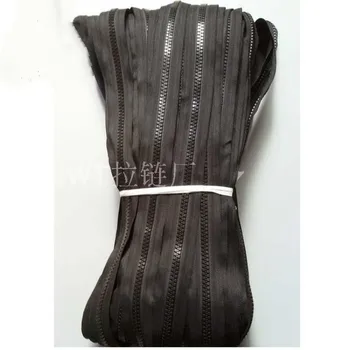 

10 yards/lot Continuous Zipper chain ROLL Tape BLACK YARD for Sofa Sleeping Bag BEDDING TENT Sewing Accessories