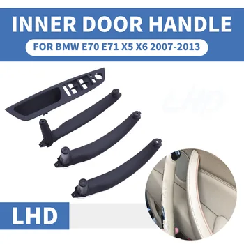 

LHD Left Hand Black Car Front Rear Left / Right Interior Inner Door Pull Handle Trim Cover Panel For BMW E70 E71 X5 X6 07-2013