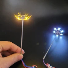 

Ho Scale Model Lamp Tower Lighting 12v Model Lights Layout Lamppost Train Playground Stadium Overhead Light Warm/cold White