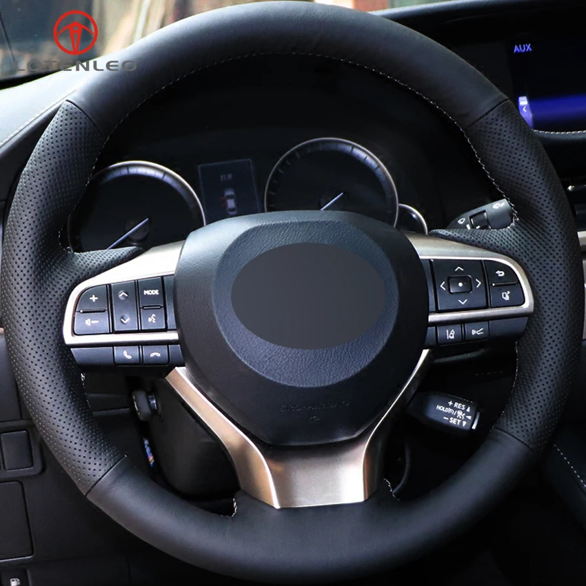 LQTENLEO черная натуральная кожа DIY для Lexus ES200 ES250 ES300h GS200 GS300h GS450h RX200t RX450h LX570|Чехлы на