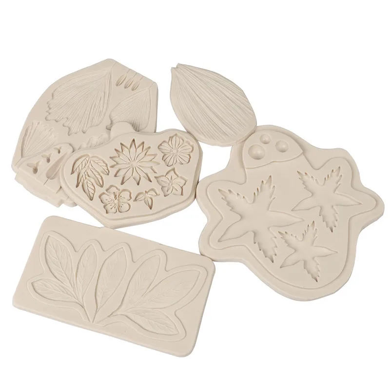 Кленовый лист цветок силиконовые формы дизайнерские DIY глиняные кружки украшения аксессуары Stampi силиконовые цементные формы