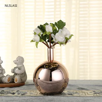

Nordic glass small vase gradient dried flower flower arrangement hydroponic vase home living room desk decoration ornaments
