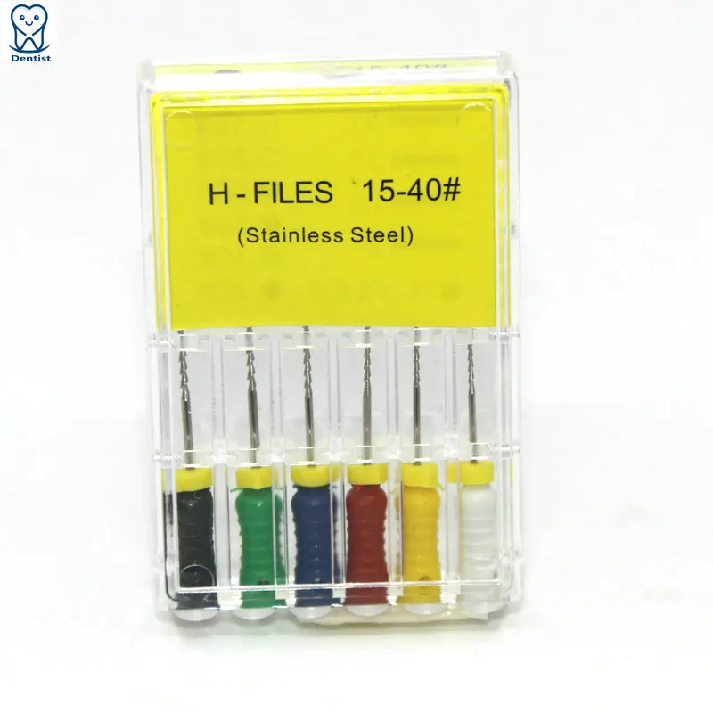 Dental Endodontic Root Canal Instruments Stainless Steel Hedstrom File SS H Files Dental Materials Clinical Tools for Dentist
