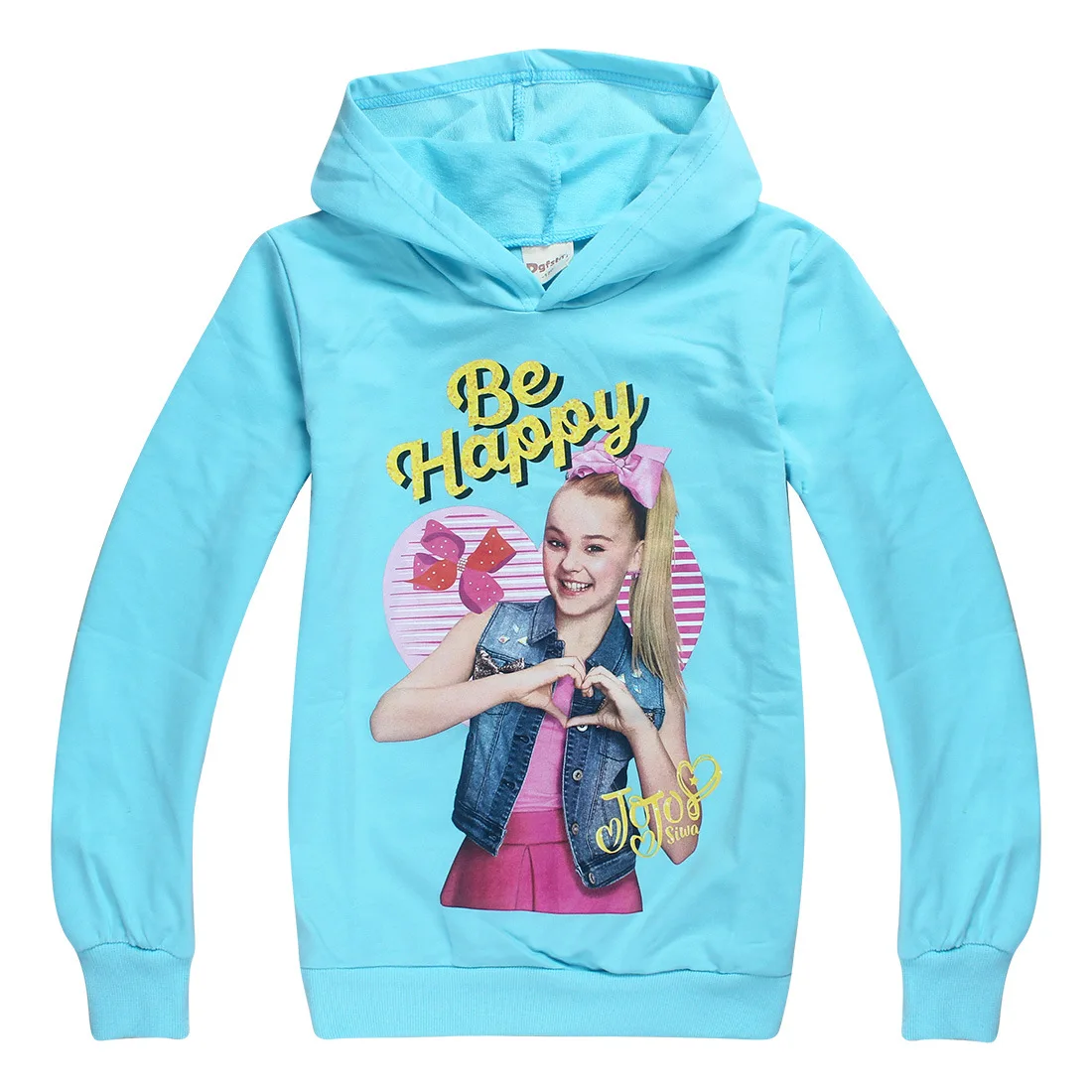 JOJO siwa/детский топ с длинными рукавами; толстовки; футболка; одежда для малышей; одежда для маленьких девочек на Рождество и День рождения; футболки с капюшоном для малышей - Цвет: h7222