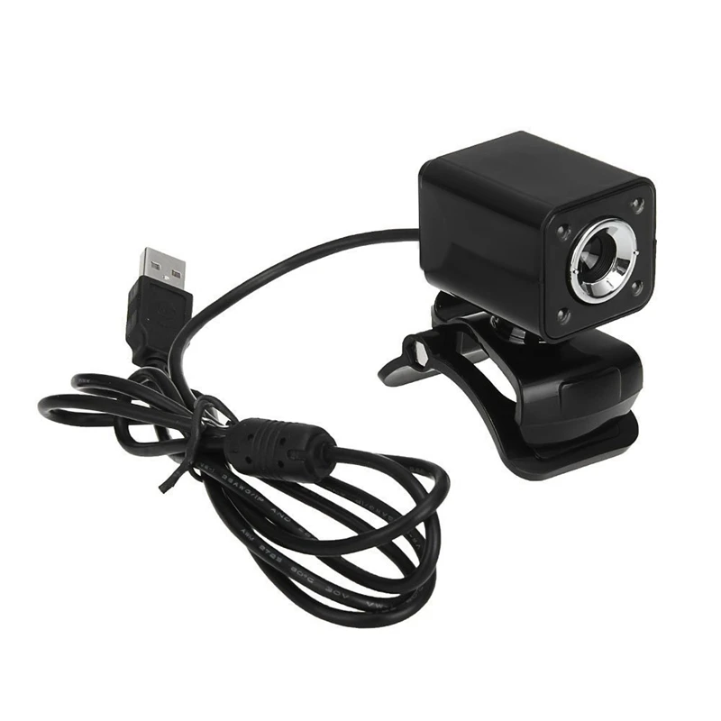

USB 8 Megapixel Webcam Camera Video + 4LED Black MIC for desktop laptop