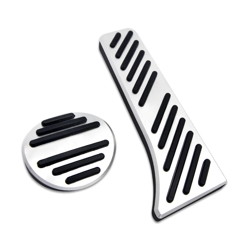 Pedals Pad Non-Drilling Pedals Accelerator Gas Brake Foot Rest Pedal Pad for Benz Smart Fortwo Elf 2009-2013 2014
