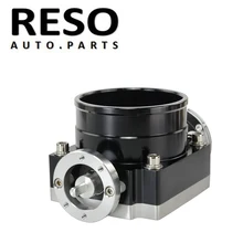 RESO-новый корпус дроссельной заслонки 90 мм, высокая производительность потока, заготовка впускного коллектора, черный RESO-новый корпус дроссельной заслонки 90 мм, высокая производительность потока, заготовка впускного коллектора, черный