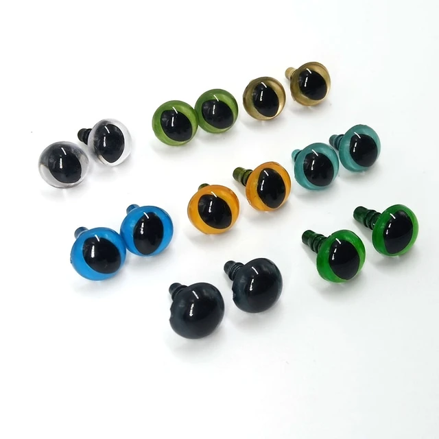 100pcs 15 mm safety eyes animal eyes green color Safety Eyes/Plastic Cat Doll  eyes - AliExpress