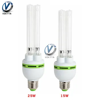 

E27 15W 25W UVC Ozone Ultraviolet Light Lamp 110V 220V Sterilization Kill Mites Disinfection Bulb Quartz Lamp