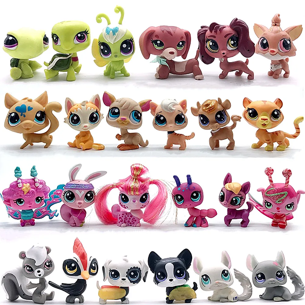 

AOSST Pet shop Collection Figure Collie Dog unicorn Cat Squirrel Animals Cute Kid Toys Figure Gift