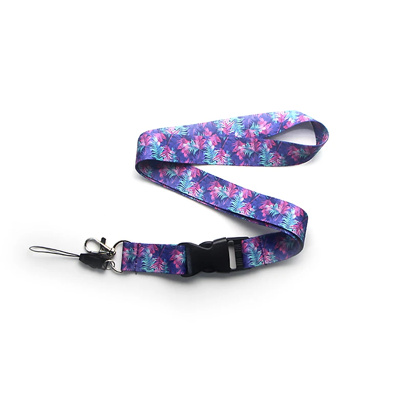 

CA172 Cartoon Purple Jungle Straps Lanyard ID Badge Holders Mobile Neck Straps Rope Chain Necklace Jewelry