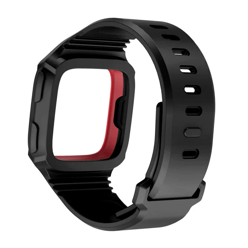 Новейший Fitbit Versa Двухцветный силиконовый ремешок Fitbit Siamese спортивный ремешок