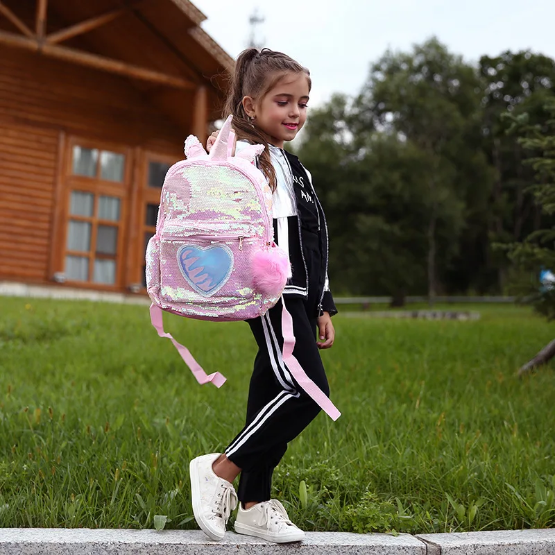 Рюкзак с блестками и единорогом для девочек; школьные сумки; Детский рюкзак; мини-рюкзак; женские школьные сумки; милый рюкзак для девочек; Mochila Escolar Mujer