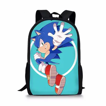 

custom made Cartoon School Bag Set for Kids Boys Sonic the Hedgehog School Backpack Elementary Primary Child Kids Book Bags