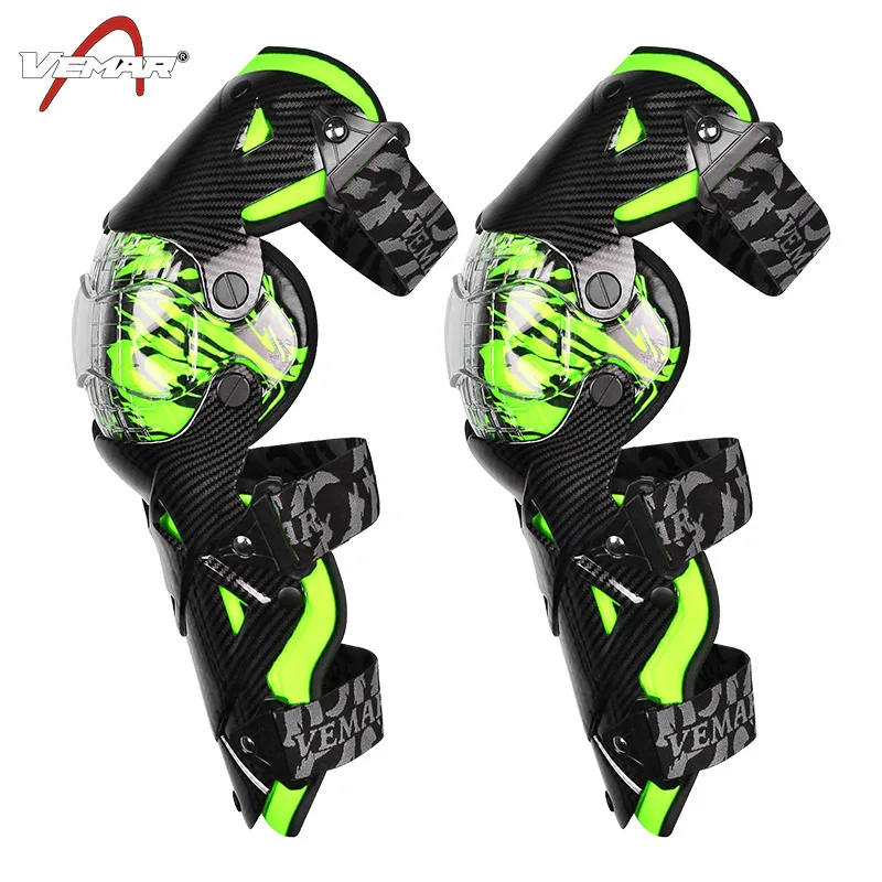 Carbon Fiber Motorcycle Knee Protector Durable Knee Guard Protective Knee Pads Rodilleras Motocross Joelheira for Riding Cycling