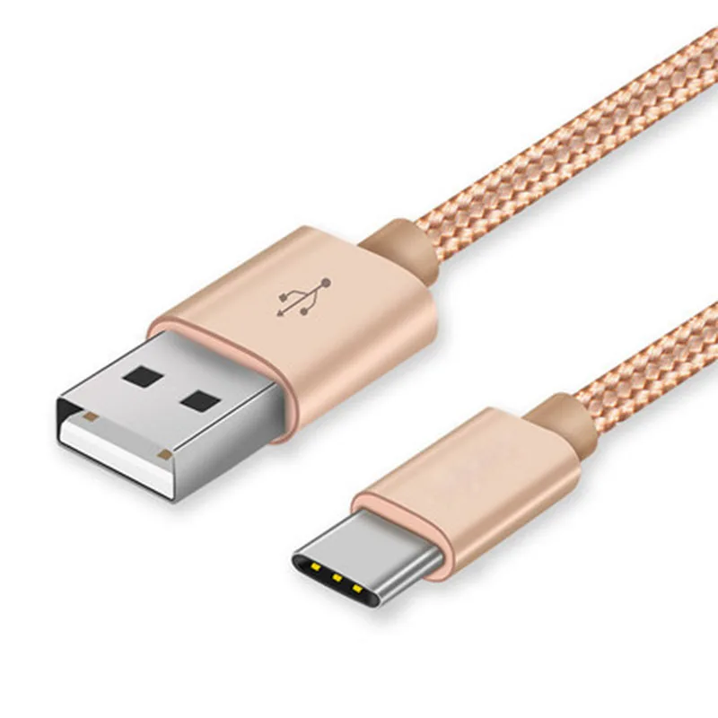 500 шт 2 м/6 футов высокоскоростной металлический USB плетеный кабель для быстрой