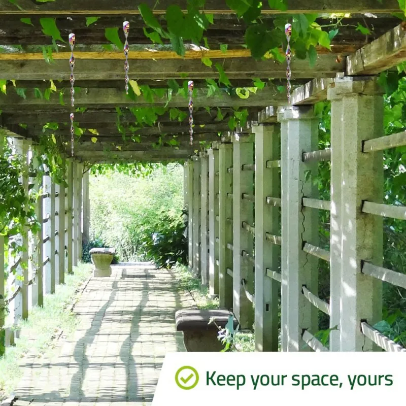 4 шт. птичий Блиндер, репеллент, висячий тип, переносные спиральные Скручивающиеся пугающие стержни, красочные 40 см, птичий репеллент, 4 шт