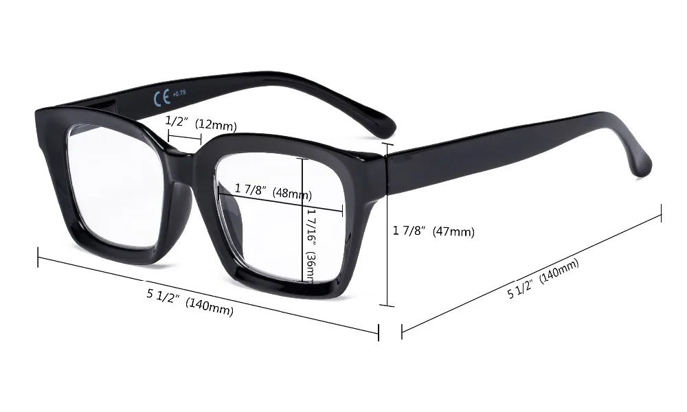 R9106-Mix-Eyekepper 4 пачки женских очков для чтения-большие квадратные дизайнерские ридеры для женщин