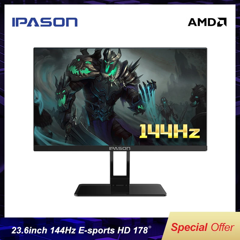 Ipason Monitor Qp230v 23 6 Inch 144hz Gaming Display Hd Lcd Ps4 Gaming Desktop Computer Monitor 24 Lcd Monitors Aliexpress