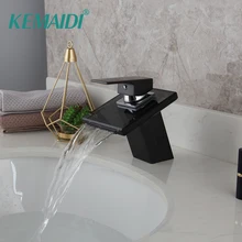 KEMAIDI кран для ванной комнаты, стеклянный водопад, латунный кран для раковины, смеситель для ванной комнаты, смеситель для раковины, смеситель для раковины