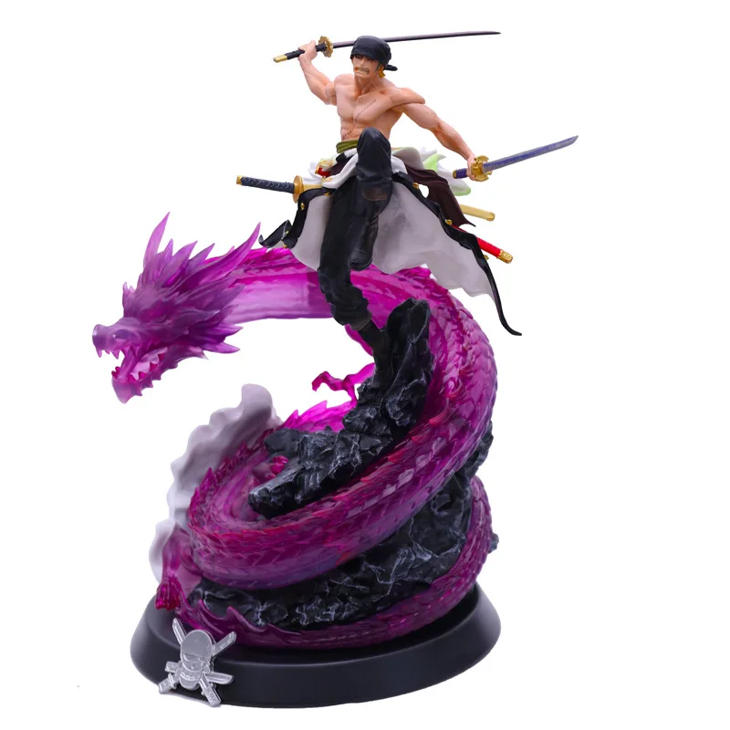 Аниме One Piece Roronoa Zoro Battle Ver. Экшн-фигурка GK из ПВХ Коллекционная модель большой