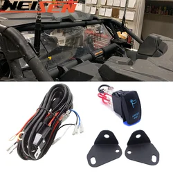 UTV fouet drapeau lumière arrière, pilier supérieur B, interrupteur, faisceau de câbles pour Can Am Maverick X3 & X3 Max 2017 – 2021 