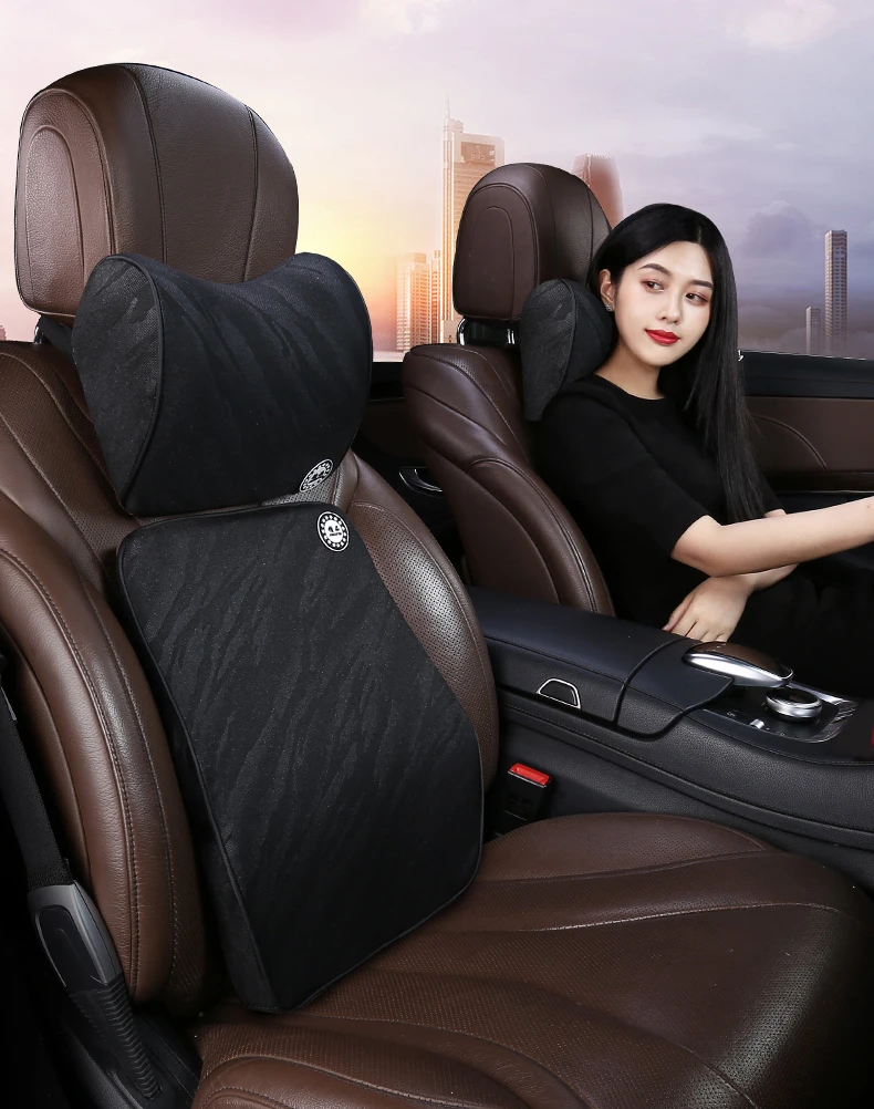 Hand-stitchedCar memory cotton headrest neck pillow waist pillow Car for Acura TL 2004 2005 2006