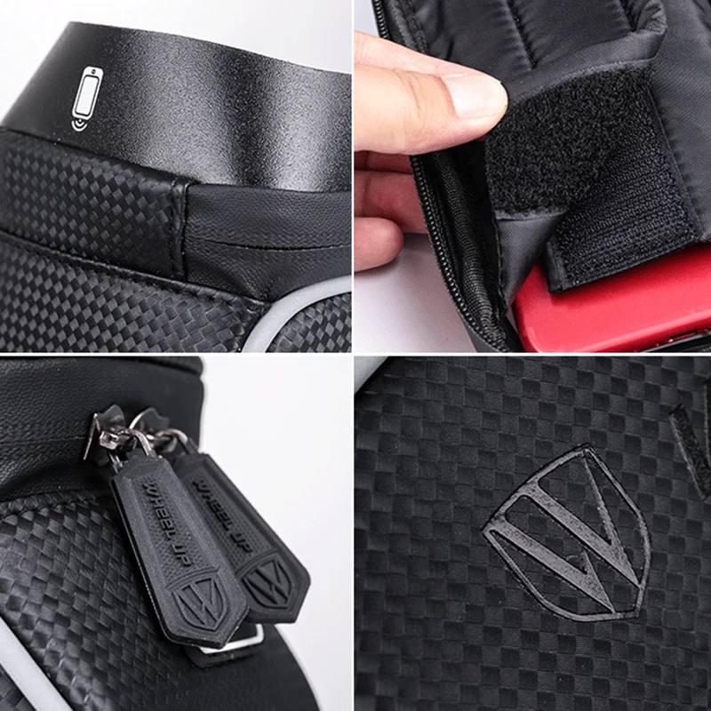 Bike Front Frame Bag Waterproof Black Big Capacity Cycling Mountain Bike Top Handlebar Bag Bicycle Pannier Case Bike Accessories