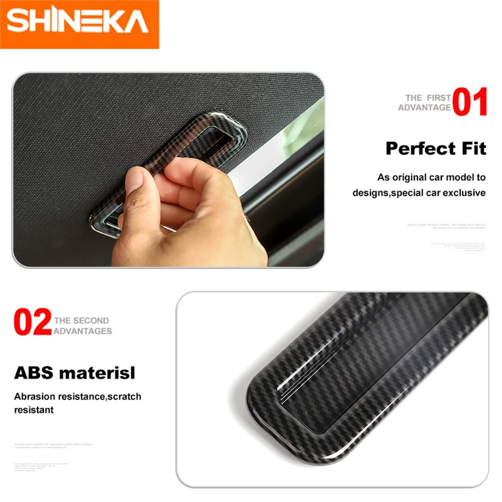 SHINEKA интерьерные молдинги Skylight ручка Накладка ручка люка декоративная наклейка для автомобиля Стайлинг для Dodge Challenger 2012