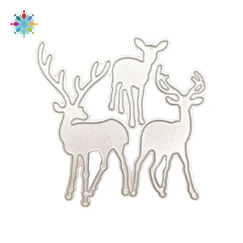 

New Arrival Beautiful Christmas Deer Cutting Dies Stencil DIY Scrapbook Photo Album Embossing Decor Paper Card Craft Template