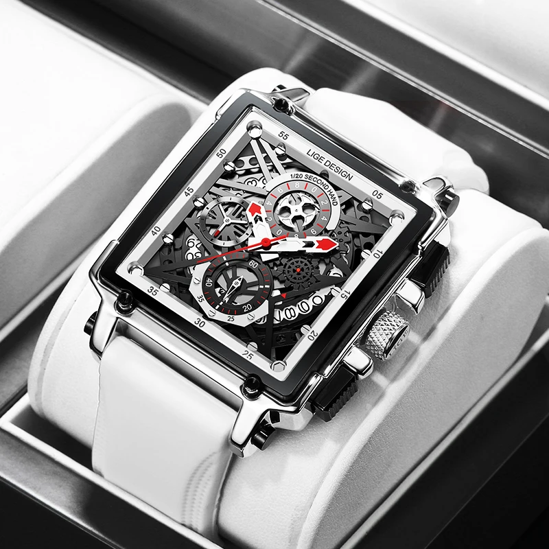 2021 LIGE Men's Sports Chronograph Wrist Watch