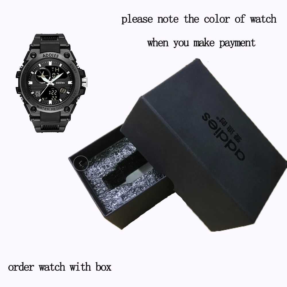WHITE-with box Роскошные часы для плавания Цифровые мужские спортивные часы 30 м светодиодный спортивные часы для мужчин водонепроницаемые мужские спортивные часы мужские модные наручные часы - Цвет: WHITE-with box
