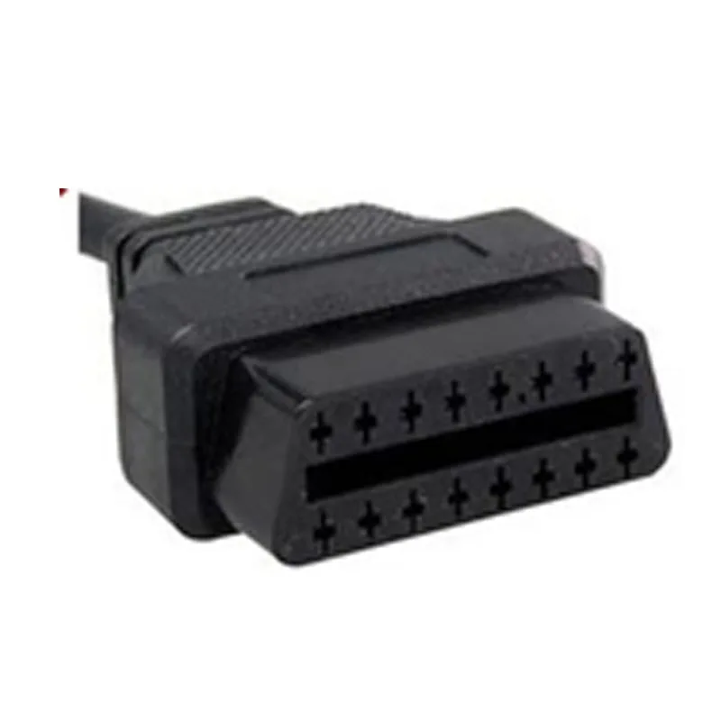 60 см OBD2 удлинитель для Daewoo 12 Pin OBD2 OBDII штекер до 16 Pin Женский адаптер автомобильного диагностического инструмента OBD2 адаптер удлинитель