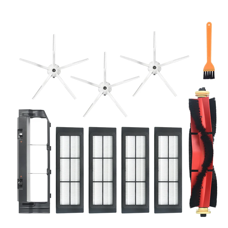 

3 Side Brush + 1 Roller Brush + 4 Filter Net +1 Filter Box for Xiaomi S6 S5 E35 E2 Robot Vacuum Cleaner Replacement Parts Access