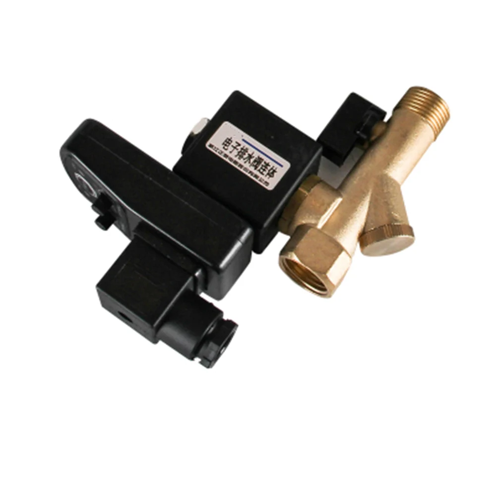 

1 PCS 1/2" DN15 1.6Mpa 24V 110V 220V Automatic Electronic Drainer Electric Timed Air Compressed Gas Tank Drain Valve