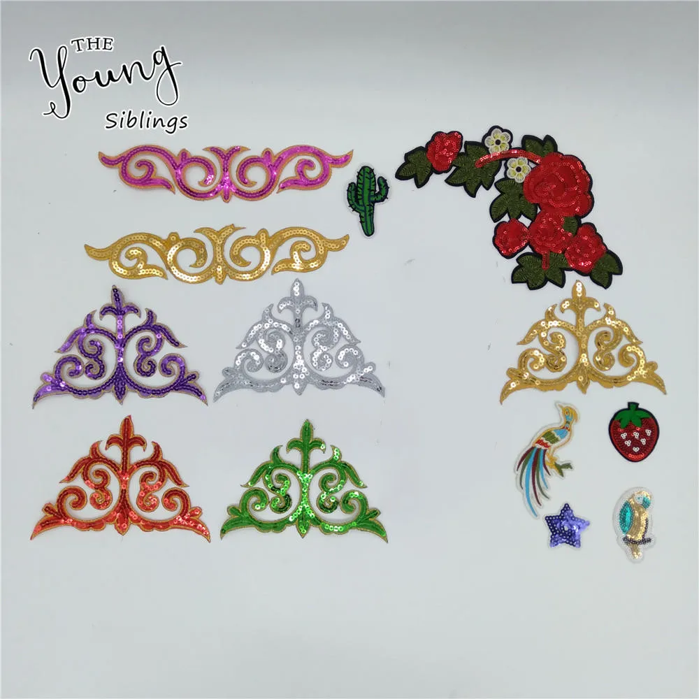 Совершенно новый стиль модный горячего расплава клей вышивка значки патч