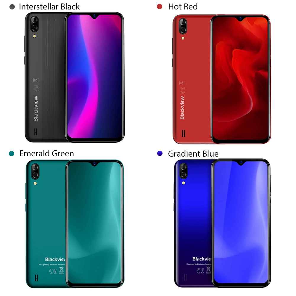 Blackview A60 4080mAh смартфон Android 8 1 13MP сзади Камера 16 Гб Cellhone MT6580 4 ядра 6 &quotв виде капли