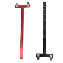 1 pçs tiro com arco t régua arco de metal arco quadrado cinta altura medida régua recurvo arco composto caça acessório