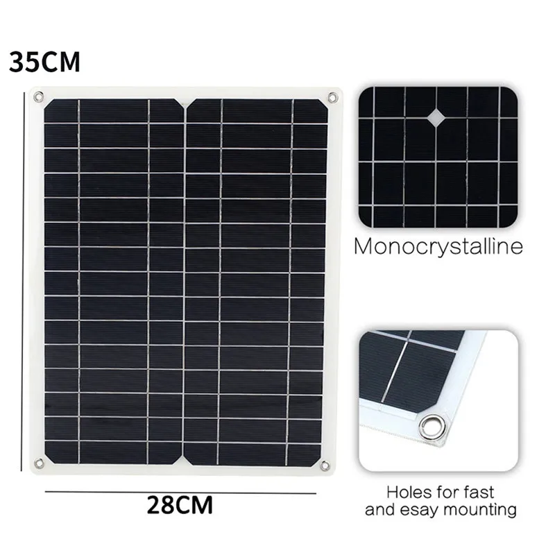 12V15W солнечное зарядное устройство Панель батарея зарядное устройство на солнечной панели фотоэлектрическая панель s Sun power DIY power Bank быстрое зарядное устройство Энергосбережение