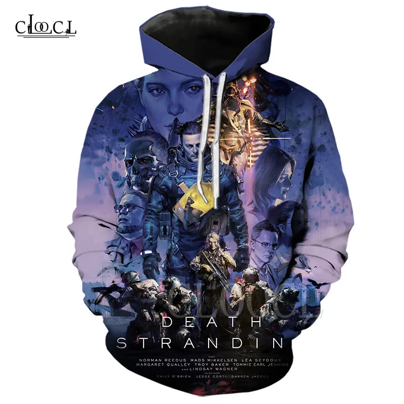 Hoodies 2 Новинка, повседневные толстовки с капюшоном "Death Stranding", топы, аниме, толстовка с капюшоном, уличная одежда, 3D принт, куртка игровая, sudadera hombre, женская, мужская толстовка с капюшоном - Цвет: Hoodies 2