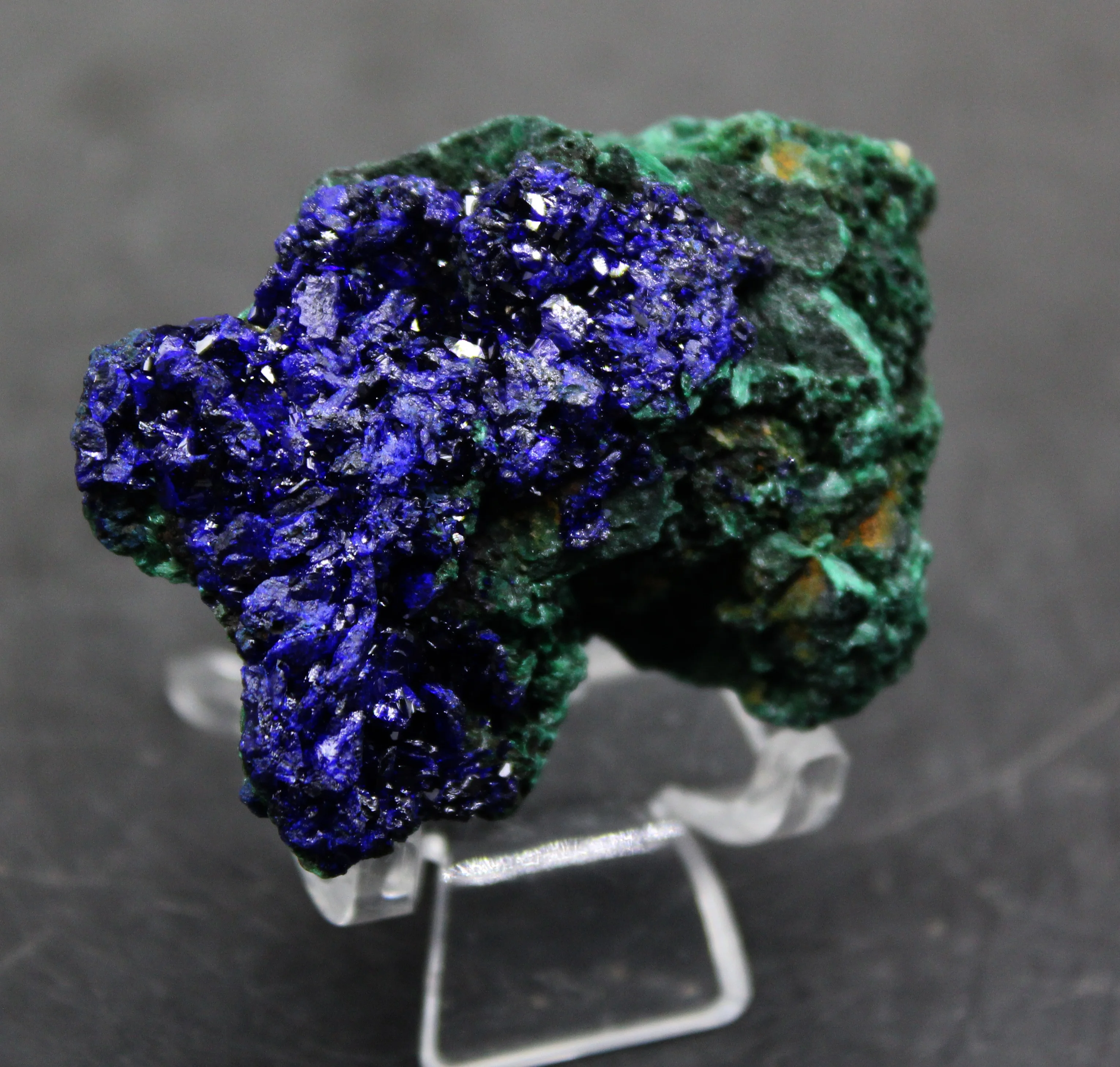 

45g Natural shiny Azurite / Malachite symbiotic mineral crystal healing crystals stone and crystal Collection ornamental stone