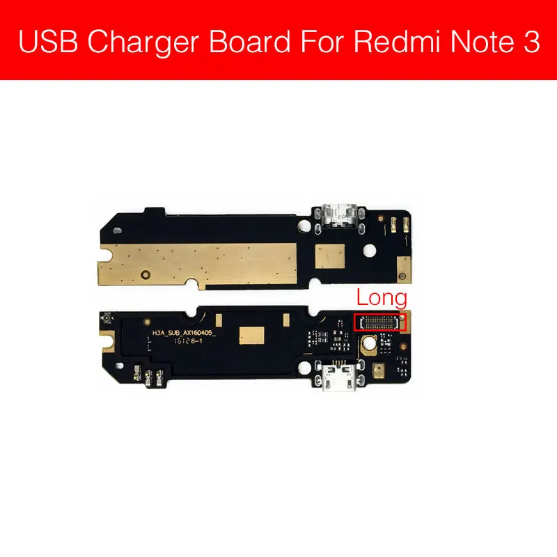 For RM Note3Pro long Usb зарядка и разъем для микрофона порт плата для Xiaomi Redmi Note 3 3 3g 4 4g 4X5 5A 6 7 Pro Usb зарядное устройство разъем модуль Плата - Цвет: For RM Note3Pro long