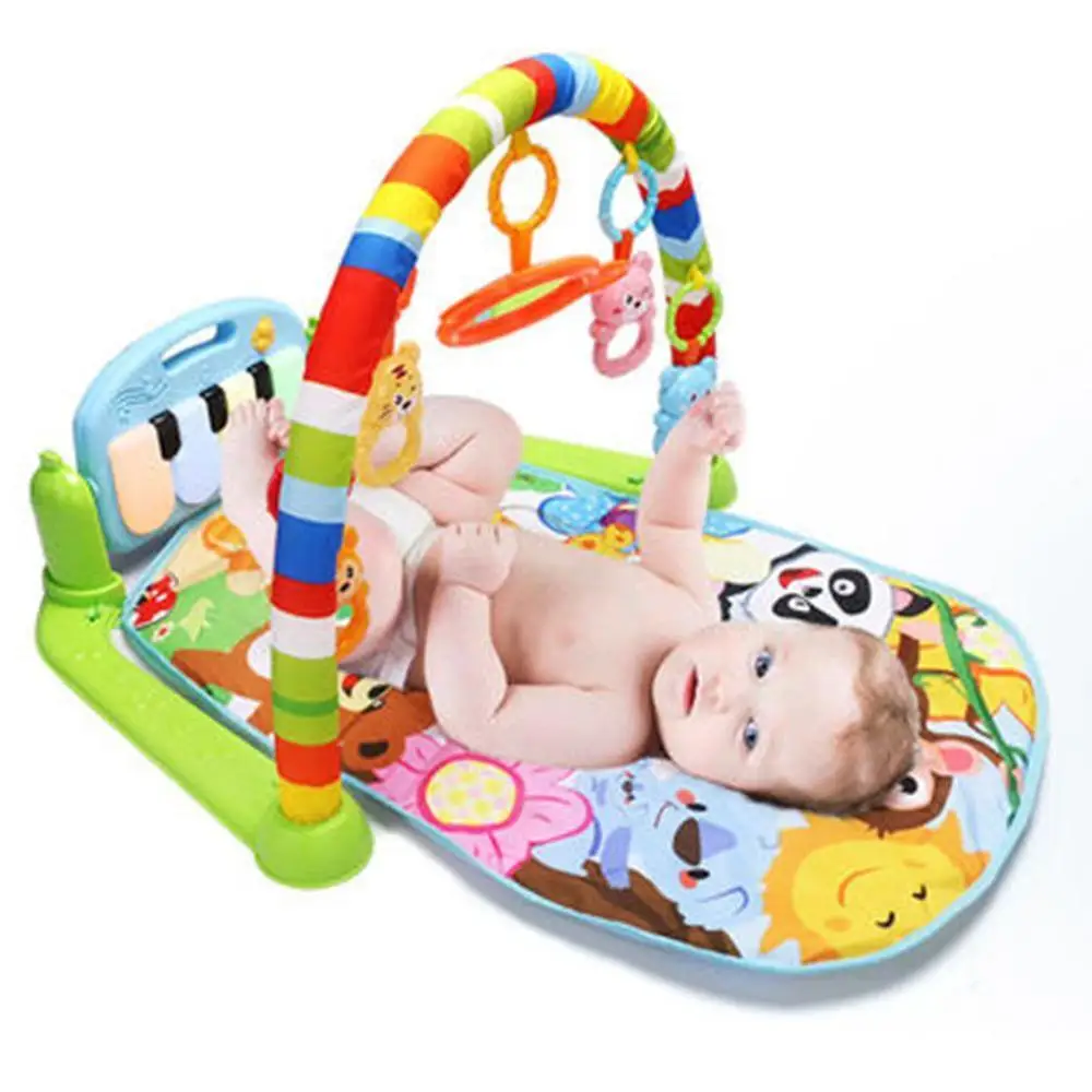  Baby Play Mat Kids Rug Educational Puzzle Carpet With Piano Keyboard Cute Kids Light Musical Colorf