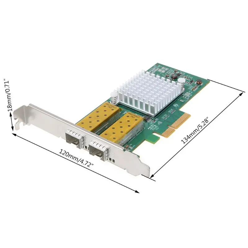 Прямая поставка Intel I350 чип PCI Express двухпортовый гигабитный Ethernet сетевой адаптер карта волоконно-оптический сервер