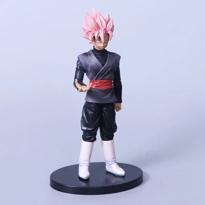 Аниме ручная работа модель Dragon Ball Super dxf черный Wukong розовый цвет волос в коробке
