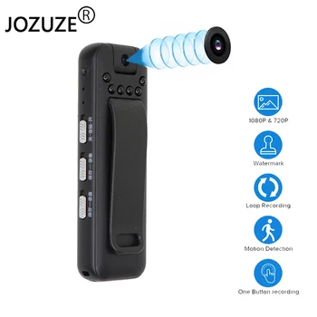 

JOZUZE Body Camera Mini Digital HD Camera Micro Cam Night Vision Motion Snapshot Flashlight Loop Recording Camcorder Video Cam