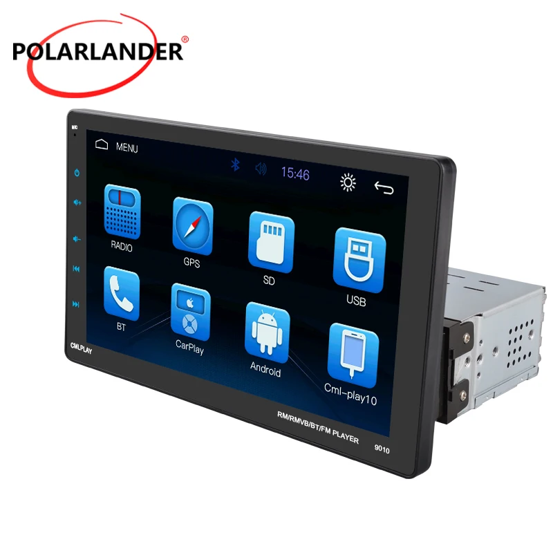 Каплей gps автомобильный Авторадио для Android/IOS межблочный съемный 1Din 9 дюймов шпиндель внешний сенсорный экран MP5 плеер Mirrorlink - Цвет: 9010